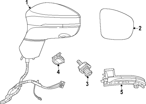 Outside Mirrors for 2022 Chrysler Pacifica #0