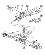 52128919AF - : Parking Brake Lever Sled for Jeep: Liberty Image