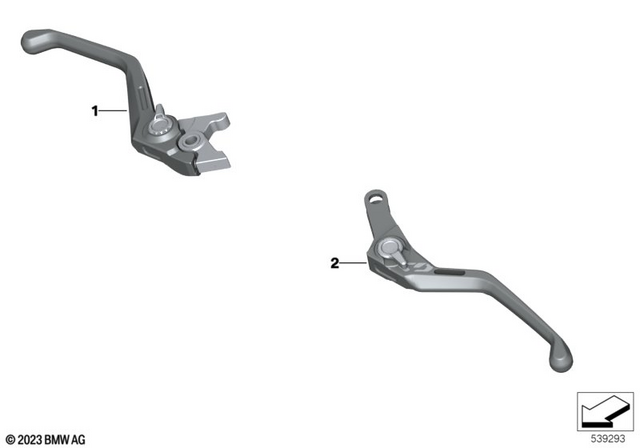 77227914743 - Ergonomics &amp; Comfort: Adjustable clutch lever for BMW-Motorrad Image