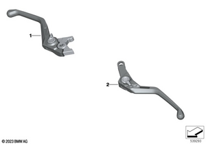                                     Adjustable handbrake lever
                                