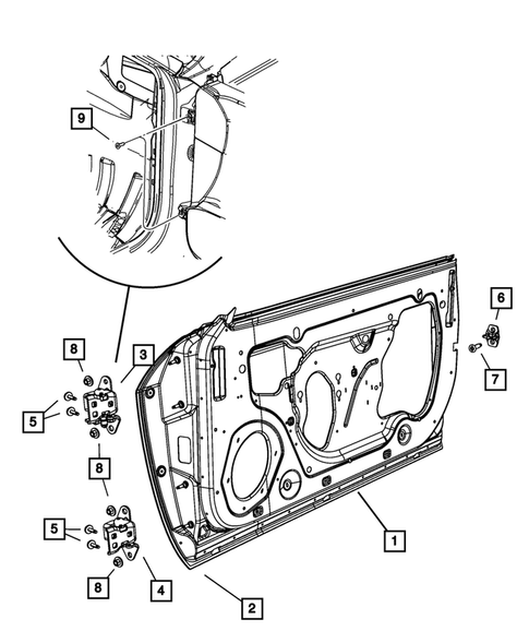 Front Door for 2013 Dodge Challenger #1