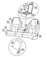 UQ301AZAA - Interior Trim: Front Seat Cushion, Center for Mopar Image