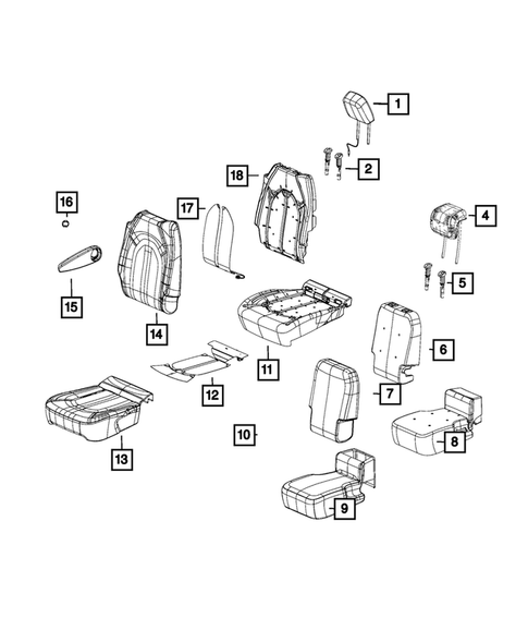 Rear Seats - Second Row for 2017 Chrysler Pacifica #3