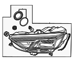 8W0941011B - Electrical: Headlamp Assembly for Audi Image