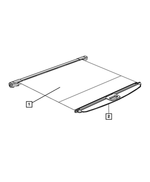 6JZ04BD3AA - Interior Trim: Cargo Cover Handle Kit for Mopar Image