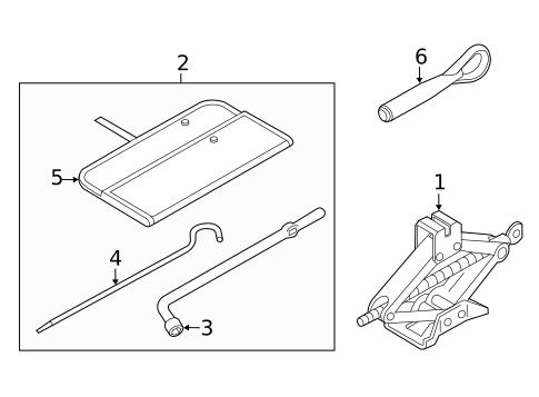 Jack & Components for 2014 Nissan Quest #0