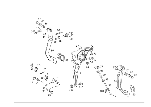 1232910291 - : Spring Retainer for Mercedes-Benz: 220D, 230, 240D, 280, 280C, 280CE, 280S, 280SE, 280SEL, 300SE, 300SEL Image