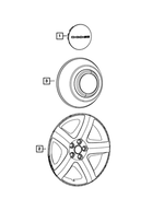 4895439AA - Wheels: Wheel Center Cap for Mopar Image