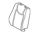 715510E020 - Body: Seat Back Pad for Lexus: RX350, RX450h Image