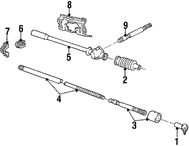 E1FZ3C716A - Steering: Rack And Pinion Mount Bushing for Ford Image