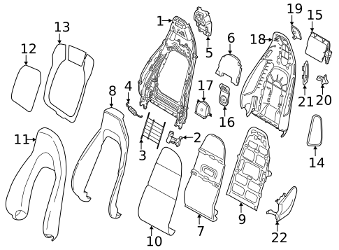 Seat Components for 2019 Porsche 718 Cayman #0