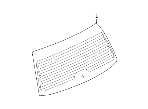 Glass - Lift Gate for 2007 Saturn Vue #0