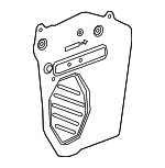 23398891 - Body: Water Deflector for Chevrolet: Silverado 1500, Silverado 1500 LTD | GMC: Sierra 1500, Sierra 1500 Limited Image