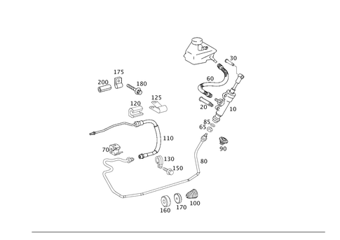 Pedal Assembly Hydraulics for 2004 Mercedes-Benz C320 #0