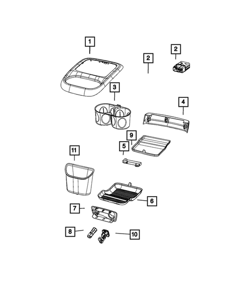 Consoles for 2025 Chrysler Pacifica #5