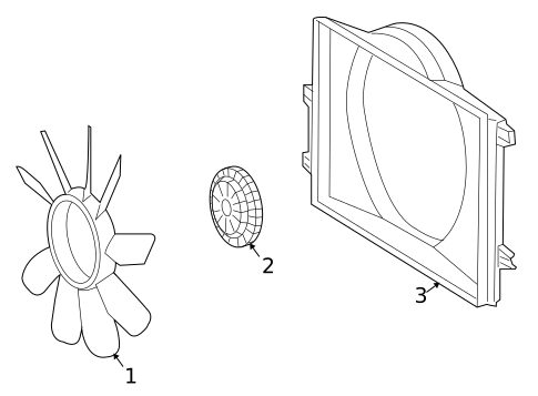 Cooling Fan for 2006 Dodge Sprinter 2500 #0