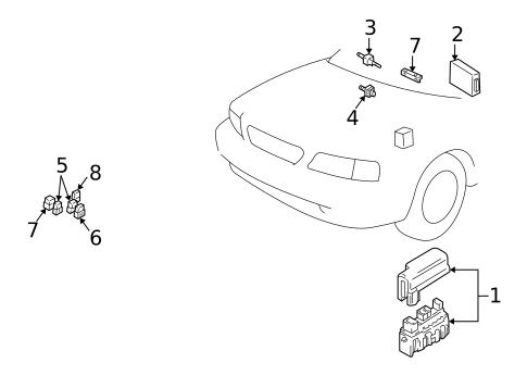 Electrical Components for 2005 Suzuki Aerio #0