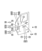 68013436AA - Electrical: Door Wiring, Right for Mopar Image
