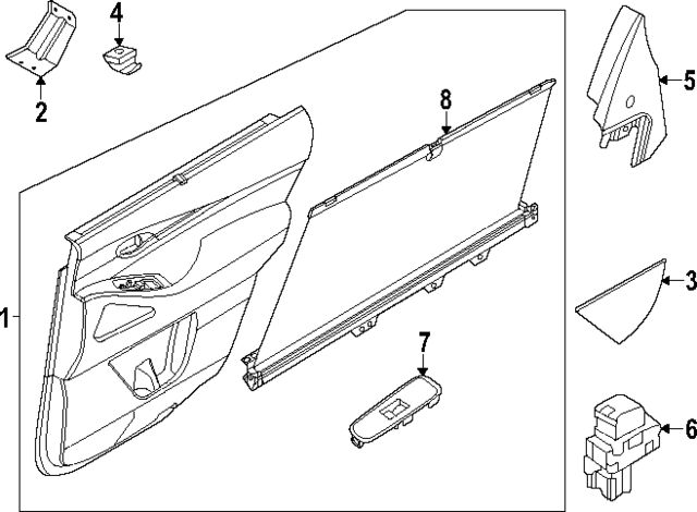 822926SA0B - Body: Corner Cover for INFINITI: QX60 Image