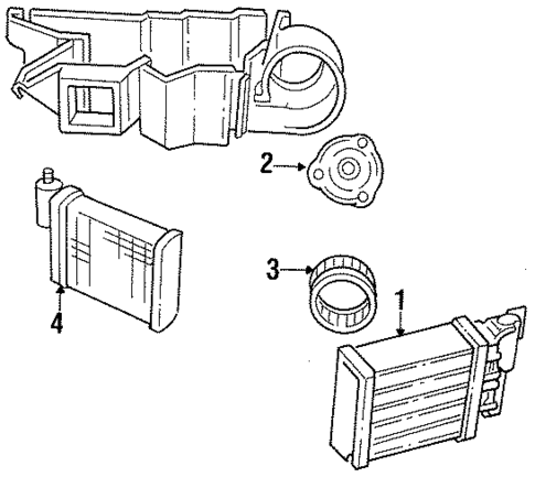 Heater for 1990 Chrysler New Yorker #0