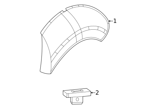 Exterior Trim - Quarter Panel for 2021 Dodge Charger #0
