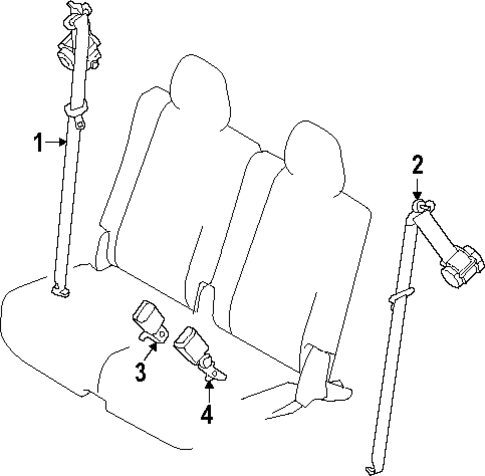 Seat Belt for 2024 Mazda CX-90 #3