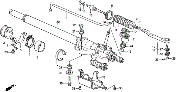 P.S. Gear Box for 1991 Honda Civic #0