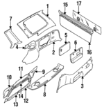 79925D4000 - : Lower Trim for Nissan: Maxima Image