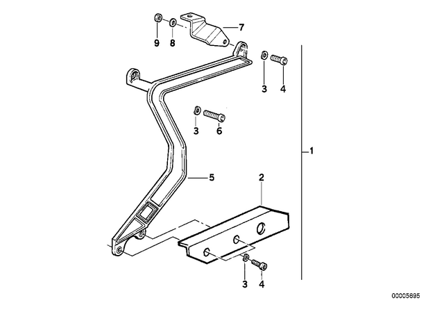 46542316148 - : Adapter Right for BMW-Motorrad Image