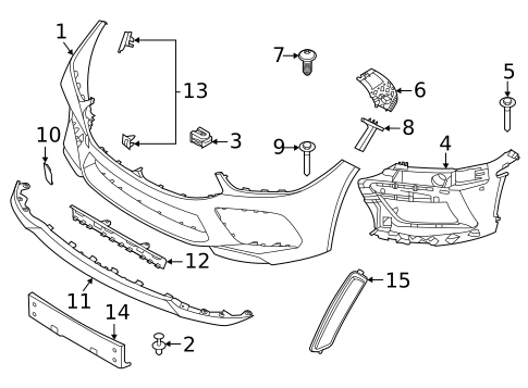 Bumper & Components - Front for 2023 BMW M8 Gran Coupe #1
