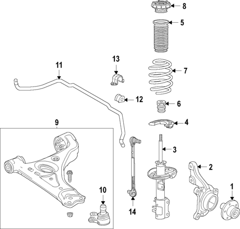Front Suspension for 2019 Buick Encore #0