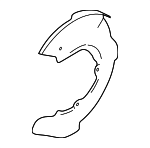 LR118811 - Brakes: Splash Shield for Land Rover: Discovery Sport, Range Rover Evoque Image