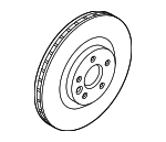 LR161912 - Brakes: Rotor for Land Rover: Discovery Sport, Range Rover Evoque Image