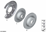 34216855004 - Brakes: Brake Disc, Ventilated for BMW Image