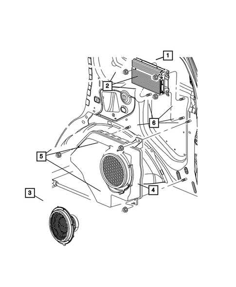 Radio, Antenna, and Speakers for 2007 Dodge Nitro #3