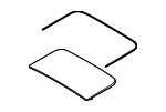 KAAB69810 - Body: Rear Glass for Mazda Image