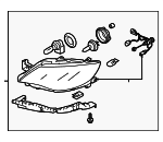 84001FG251 - : OEM NEW 2008-2011 Subaru Impreza 2.5L Driver Side Headlamp Assembly 84001FG251 for Subaru: Impreza Image