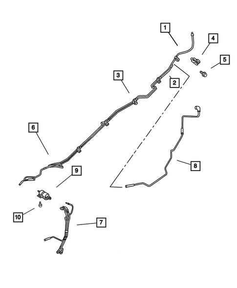 Fuel Lines for 2001 Jeep Grand Cherokee #1