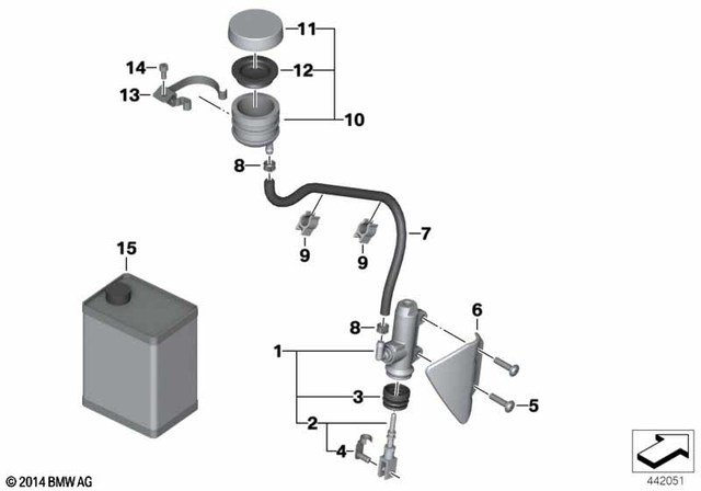 34317699574 - : Brake Master Cylinder for BMW-Motorrad Image