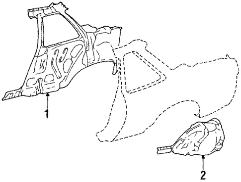 Inner Components for 1989 Subaru XT #1