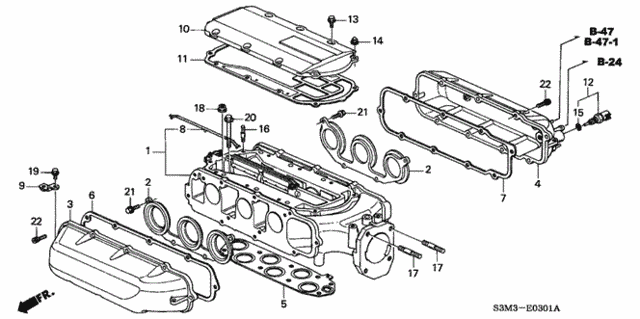 Intake Manifold (2) for 2002 Acura CL #0