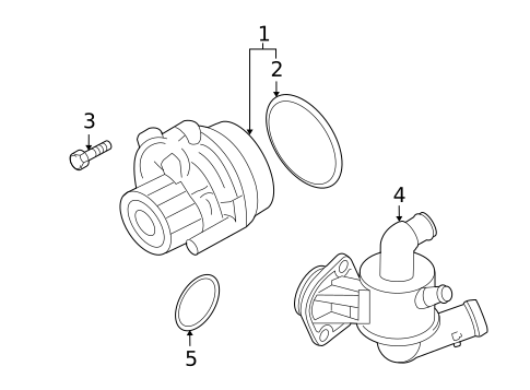 Radiator & Components for 2010 Volkswagen Jetta #4