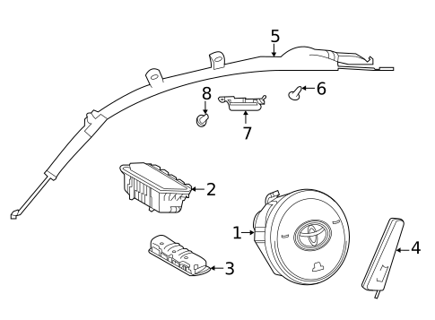 Air Bag Components for 2023 Toyota GR Supra #0