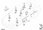 61319201643 - : Interior Reading Light, Rear for BMW Image