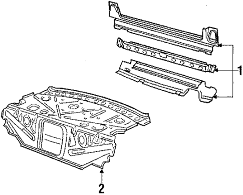 Rear Body for 1991 Audi 100 Quattro #0