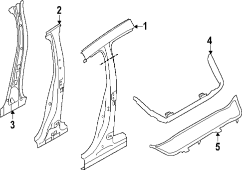 Center Pillar for 2025 Subaru Forester #0