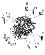 56041849AA - Electrical: Knock Sensor Bracket for Mopar Image