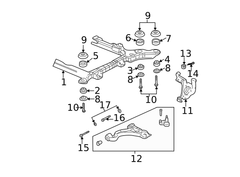 Suspension Components for 2005 Cadillac DeVille #0