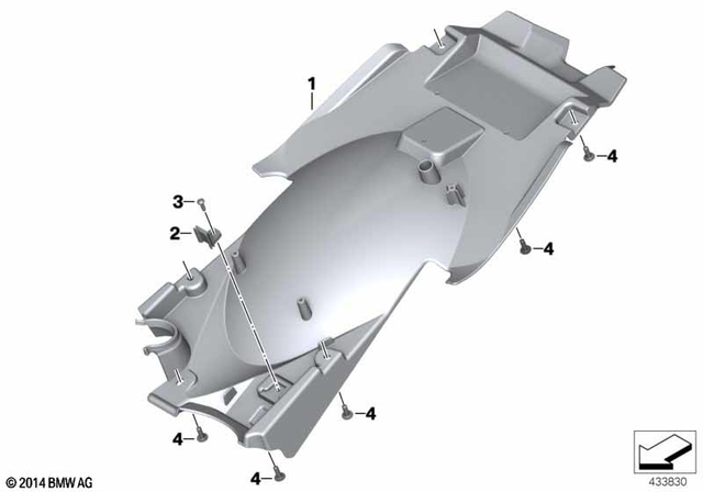 46627697191 - Frame and Mounting Parts: Rear Wheel Cover -  for BMW-Motorrad Image