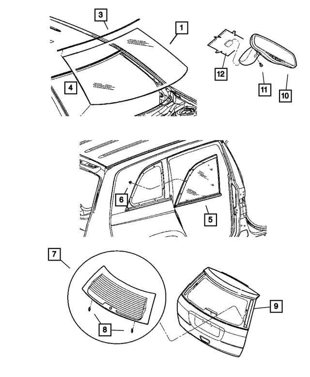 5054059AA - Body Sheet Metal Except Doors: Windshield Frame, Left for Mopar Image